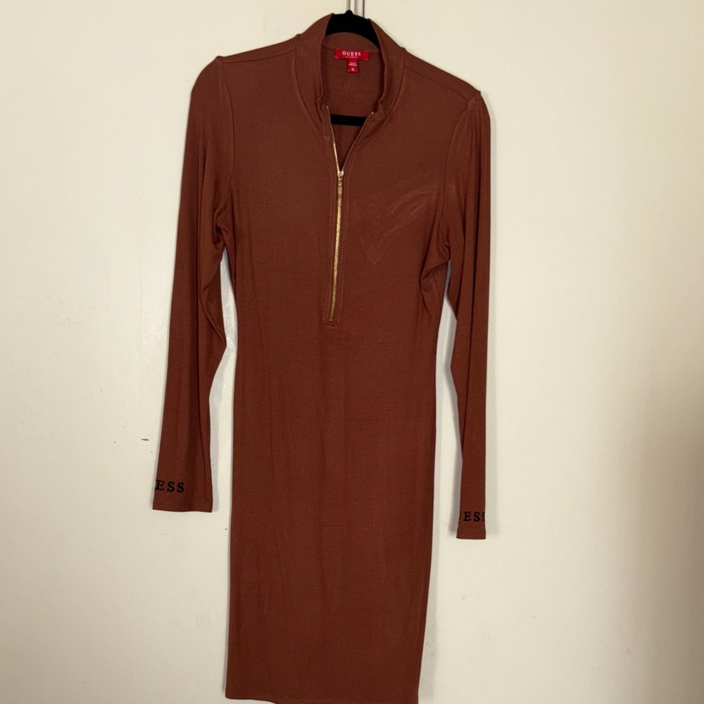 Guess Copper Long Sleeve Dress